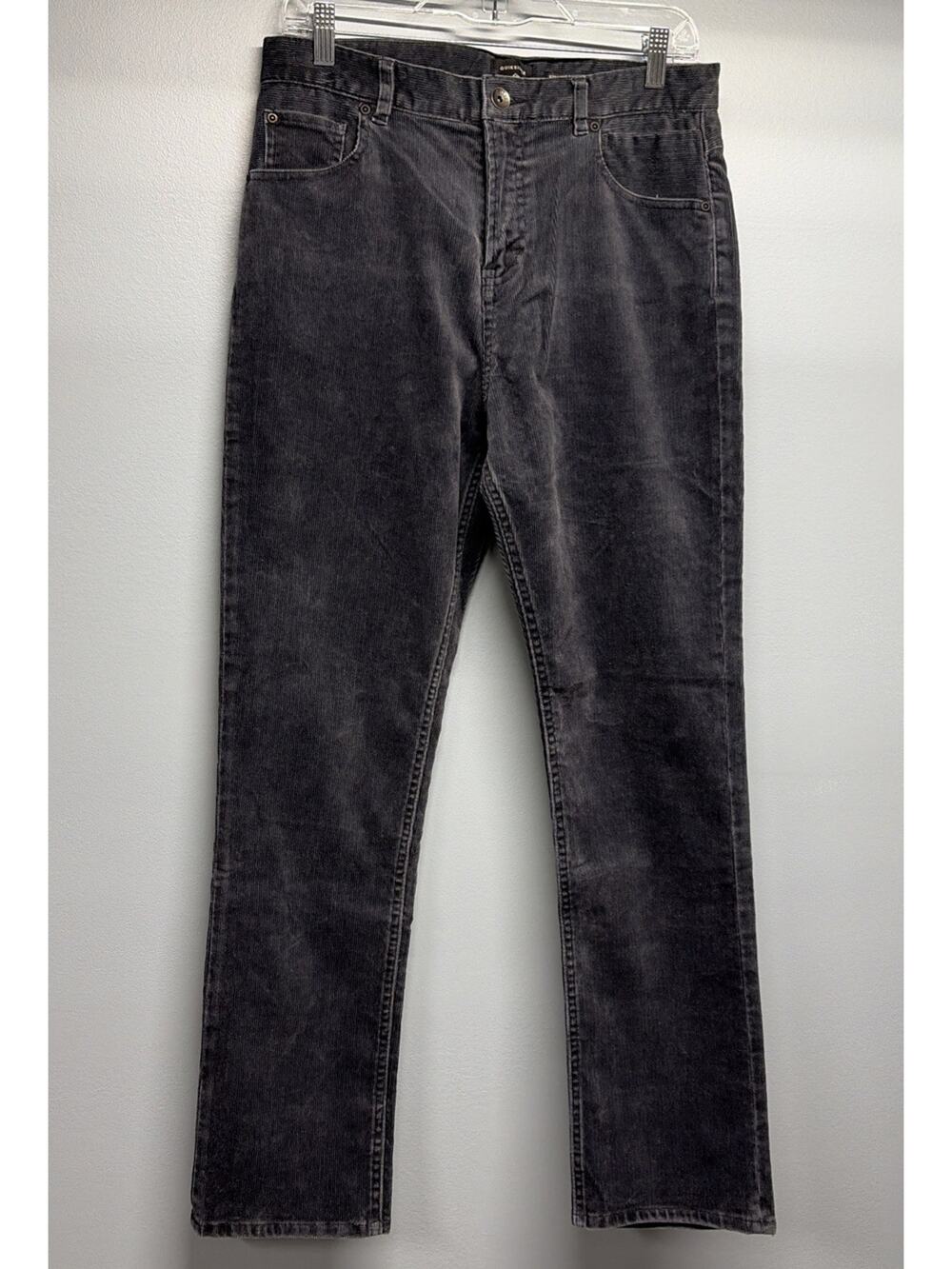 Quicksilver NWT Youth Kracker Straight Tapered Fit - Gray Corduroy Pants - Sz 29